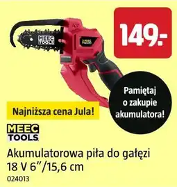 Jula Akumulatorowa piła do gałęzi Meec Tools 18 V 6/15,6 cm oferta