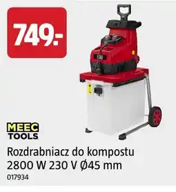 Jula Rozdrabniacz do kompostu 2800 W 230 V Ø45 mm MEEC TOOLS oferta