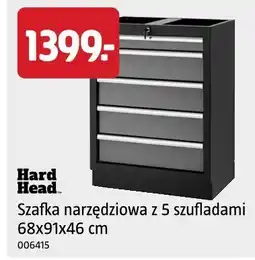 Jula Hard Head Szafka narzędziowa z 5 szufladami 68x91x46 cm oferta