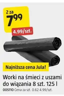 Jula Worki na śmieci z uszami do wiązania 8 szt oferta