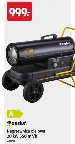Jula Anslut Nagrzewnica olejowa 20 kW 550 m³/h oferta