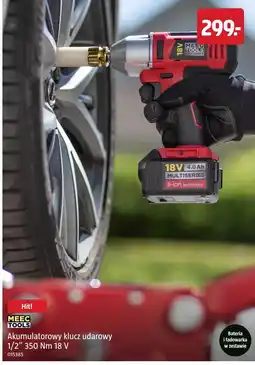 Jula Akumulatorowy klucz udarowy 1/2'' 350 Nm 18 V Meec Tools oferta
