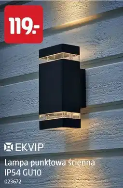 Jula EKVIP Lampa punktowa ścienna IP54 GU10 023672 oferta