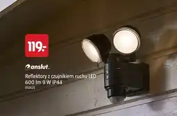 Jula Anslut Reflektory z czujnikiem ruchu LED 600 lm 9 W IP44 oferta