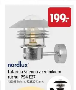 Jula Nordlux Latarnia ścienna z czujnikiem ruchu IP54 E27 oferta