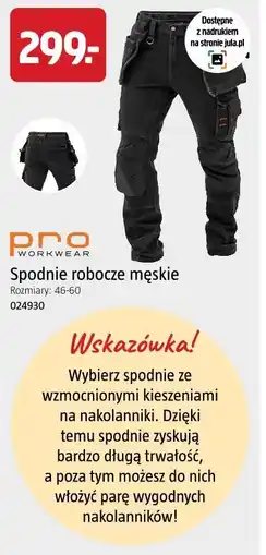 Jula Pro Workwear Spodnie robocze męskie oferta