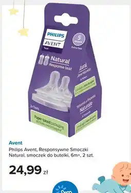 Smyk Philips Avent responsywne smoczki Natural smoczek do butelki 6 m+ oferta