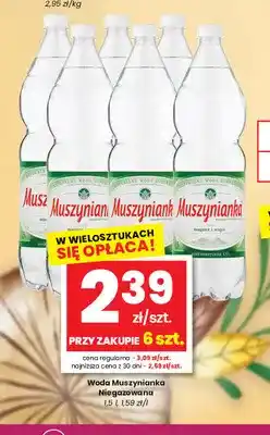 EMMA market Woda mineralna niegazowana Muszynianka oferta