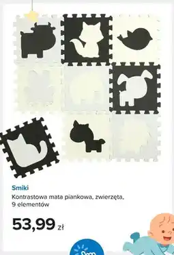 Smyk Kontrastowa mata piankowa zwierzęta 9 elementów Smiki oferta