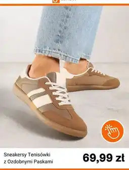 Born2be Sneakersy tenisówki z ozdobnymi paskami Born2be oferta
