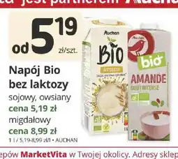 Marketvita Napój Bio bez laktozy sojowy Auchan oferta