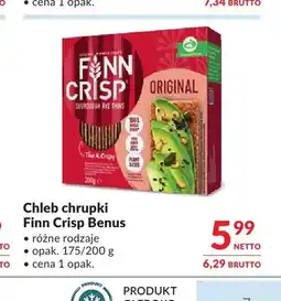 Makro Chleb chrupki Finn Crisp Benus oferta