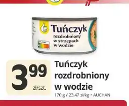 Marketvita Tuńczyk rozdrobniony w wodzie Auchan oferta