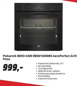 Media Markt Piekarnik Beko b300 BBIM18300BS AeroPerfect Grill Pizza oferta