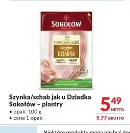 Makro Szynka jak u Dziadka Sokołów plastry oferta