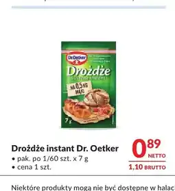 Makro Drożdże instant Dr. Oetker oferta