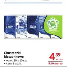 Makro Chusteczki kieszonkowe Velvet 10-pak oferta