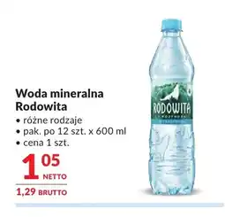 Makro Woda mineralna Rodowita oferta