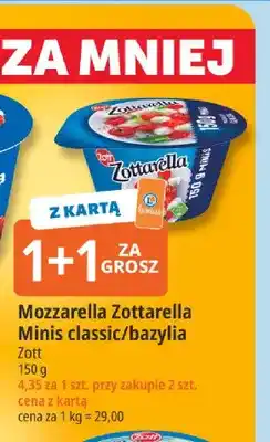 E.Leclerc Mozzarella Zottarella Minis classic Zott oferta