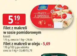 E.Leclerc Filet z makreli w sosie pomidorowym Łosoś oferta