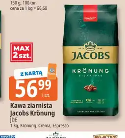 E.Leclerc Kawa ziarnista Jacobs Crema oferta