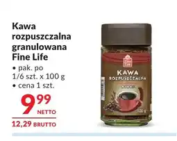 Makro Kawa rozpuszczalna granulowana Fine Life oferta