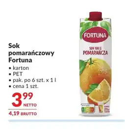 Makro Sok pomarańczowy Fortuna oferta
