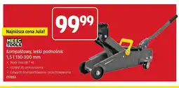 Jula Kompaktowy, lekki podnośnik 1,5t 130-300 mm Meec Tools oferta