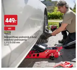 Jula Niskoprofilowy podnośnik o dużej wysokości podnoszenia 2,5 t 75-510 mm Meec Tools oferta