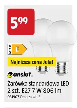 Jula Żarówka standardowa LED E27 2-pak Anslut oferta