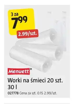 Jula Worki na śmieci 30 l Menuett oferta