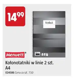 Jula Kołonotatniki w linie 2-pak A4 Menuett oferta