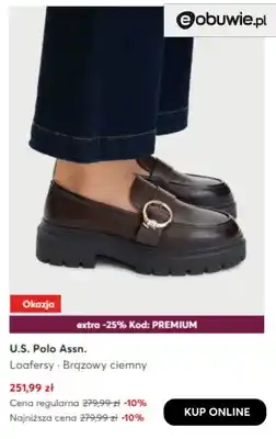 Loafersy brązowy ciemny U.S. Polo Assn