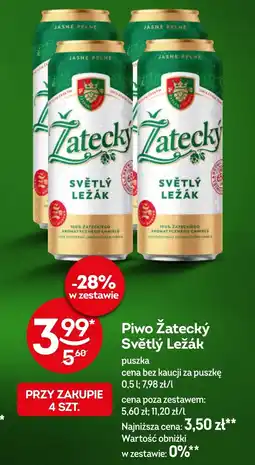 Żabka Piwo Zatecky oferta