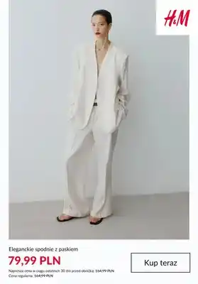 Eleganckie spodnie z paskiem H & M
