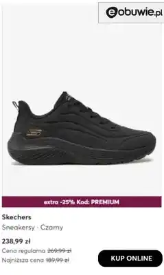 eobuwie Sneakersy czarny Skechers oferta