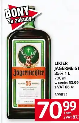 Selgros Likier Jägermeister oferta