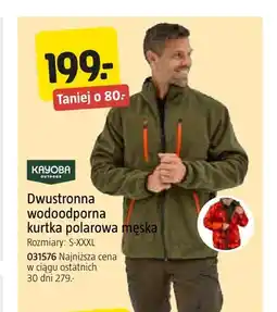 Jula Dwustronna wodoodporna kurtka polarowa męska Kayoba Outdoor oferta