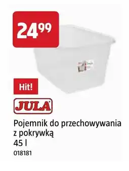 Jula Pojemnik do przechowywania z pokrywką 45 l Jula oferta