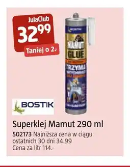 Jula Superklej Mamut 290 ml Bostik oferta