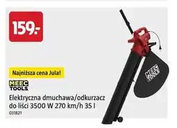 Jula Elektryczna dmuchawa/odkurzacz do liści 270 km/h 35 l Meec Tools oferta