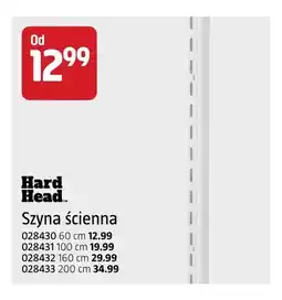 Jula Szyna ścienna 60 cm Hard Head oferta