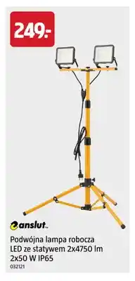 Jula Podwójna lampa robocza LED ze statywem 2x4750lm IP65 Anslut oferta