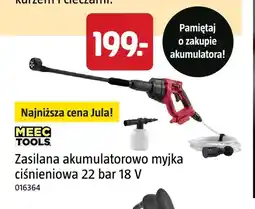 Jula Zasilana akumulatorowo myjka ciśnieniowa Meec Tools oferta
