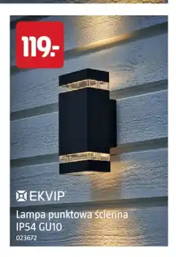 Jula Lampa punktowa ścienna IP54 GU10 Ekvip oferta