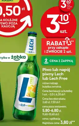Żabka Napój piwny Lech oferta