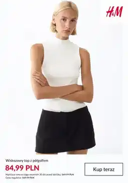 H&M Wiskozowy top z półgolfem H & M oferta