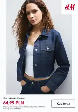 H&M Krótka kurtka dżinsowa H & M oferta