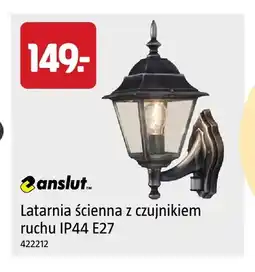 Jula Latarnia ścienna z czujnikiem ruchu IP44 E27 Anslut oferta