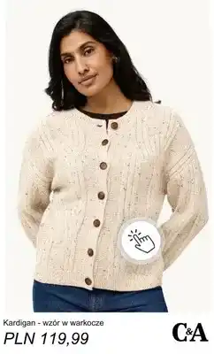 C&A Kardigan wzór w warkocze C & A oferta